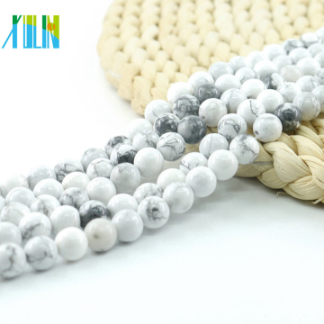 L-0054 Hot vente lisse blanc Howlite naturelle pierres précieuses en vrac